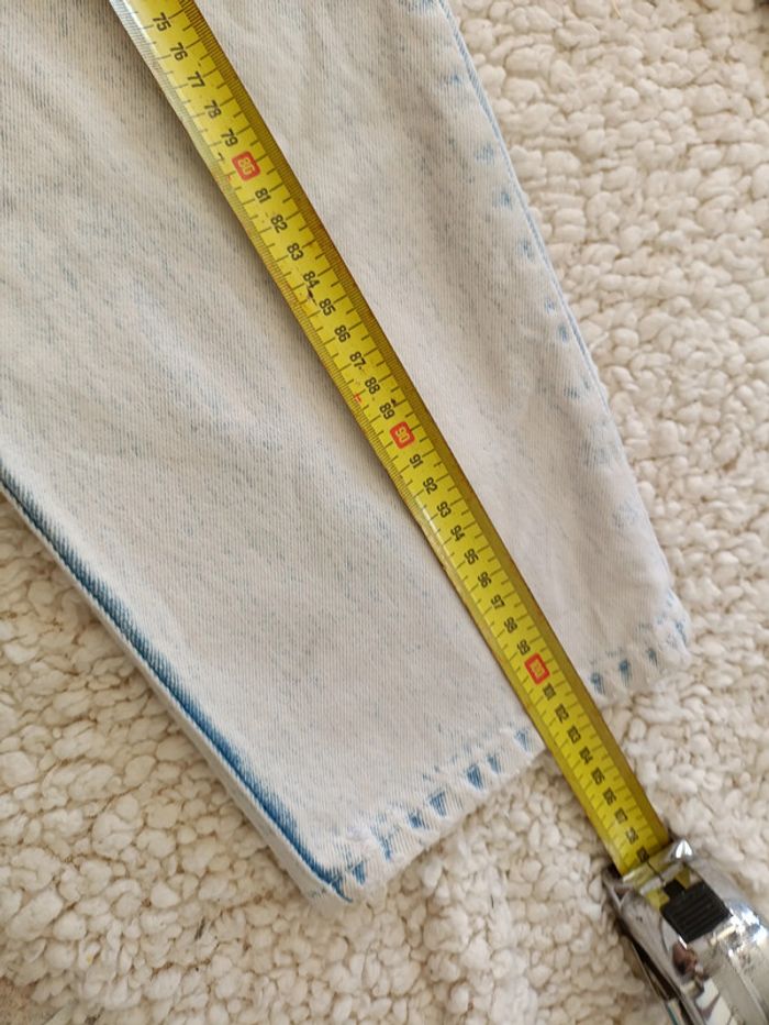 Rare Stefano vintage imprimé pastel années 80 - coupe carotte taille haute - photo numéro 8