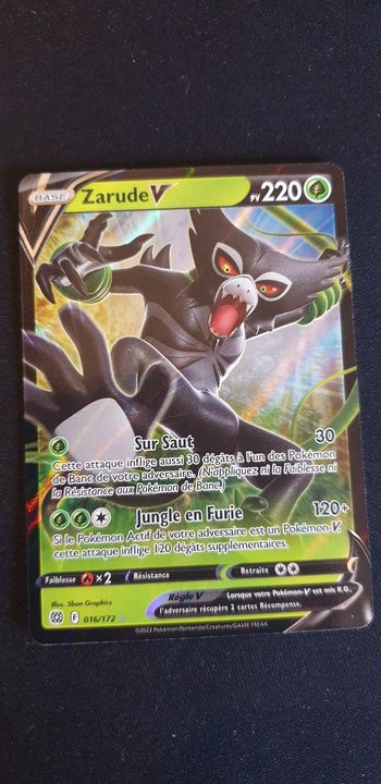 Carte pokémon Zarude V 16/172