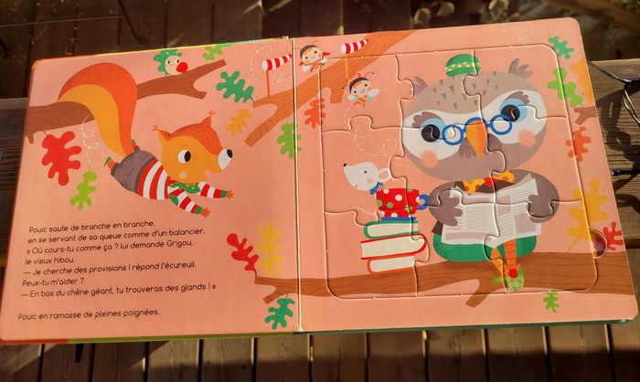 Livre 5 puzzles 🐿 Pouic fait ses provisions 🐿 - photo numéro 4