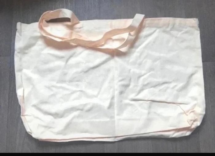 Grand sac fourre tout / tote bag NEUF couleurs crème et noir no - photo numéro 4