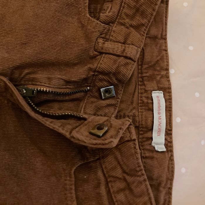 Pantalon velours marron - photo numéro 3