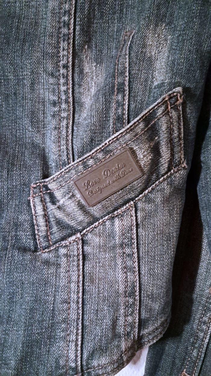 Veste en jean courte – Style blazer - photo numéro 4