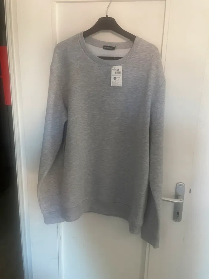 Pull couleur uni gris - photo numéro 3