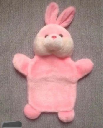 Peluche range bouillotte ou range pyjama lapin rose Estipharm