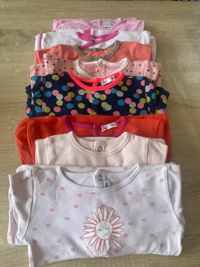 lot de huit pyjamas de printemps étaient enfants bébé 12 mois, 74 cm