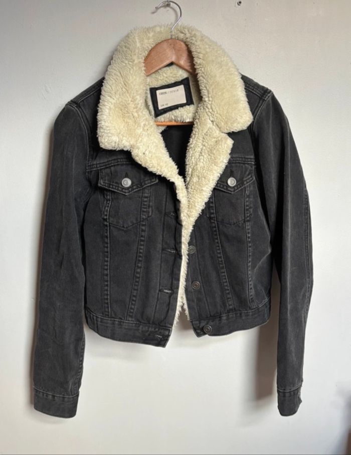 Veste en jean noir - photo numéro 2