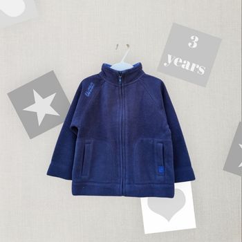 Veste polaire garçon 3 ans bleu marine
