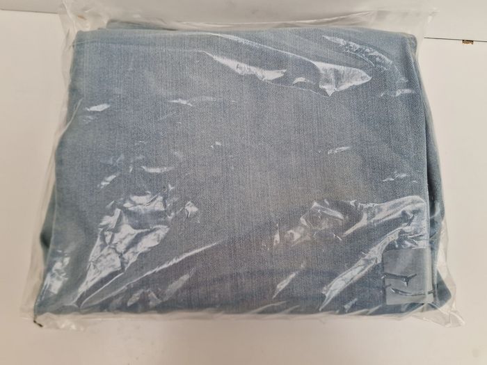 Pantalon 7/8 Pantacourt En Jeans Bleu Clair Délavé - photo numéro 11