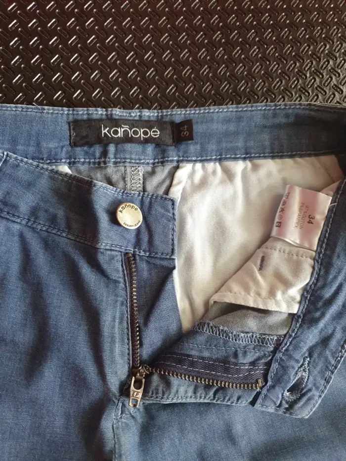 Pantalon bleu jean Kañopé - photo numéro 3