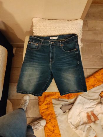 Short en jean homme Zara