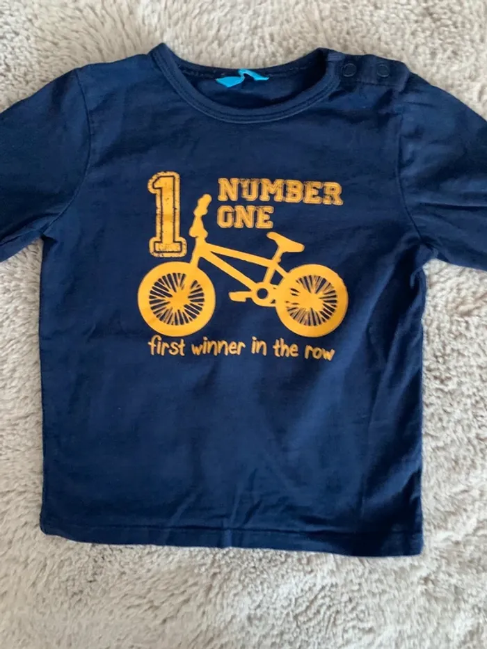 Lot 3 teeshirt longues manches 2 ans - photo numéro 7