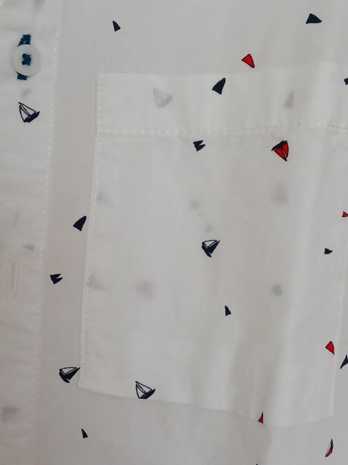 Chemise blanche à motif - photo numéro 2