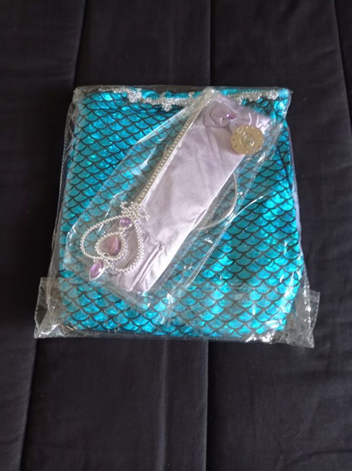 Déguisement sirène turquoise et accessoires 6ans - photo numéro 6