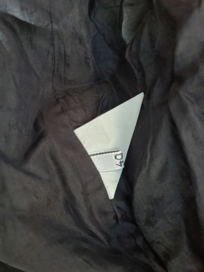 Veste zippée noir bi-matiere taille 40 - photo numéro 8