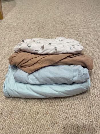 Lot 4 draps lit bébé 60x120