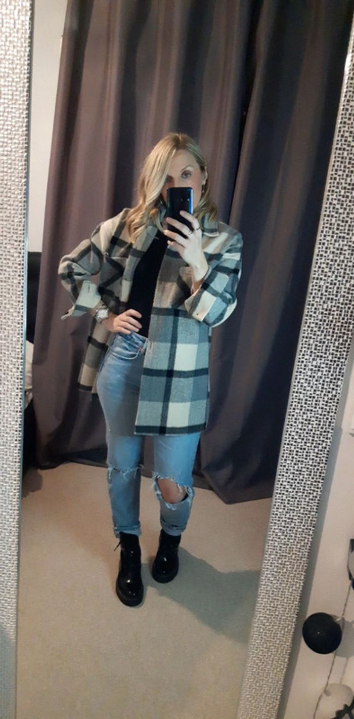 Veste polaire à carreaux - photo numéro 4