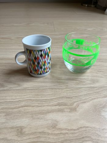 Tasse et verre