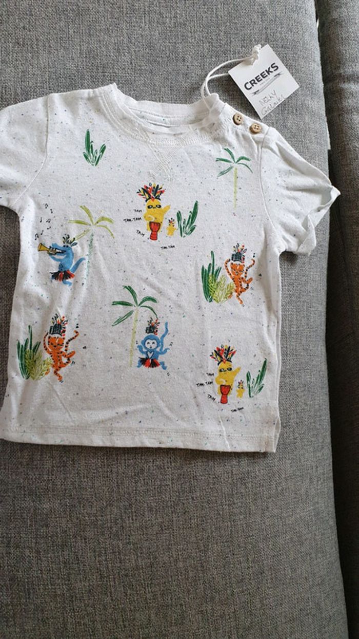 Tee-shirt creeks 6 mois neuf