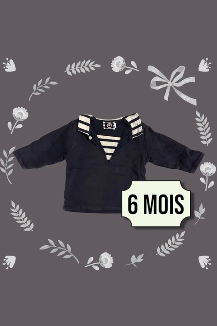 Marinière 6 mois garçon