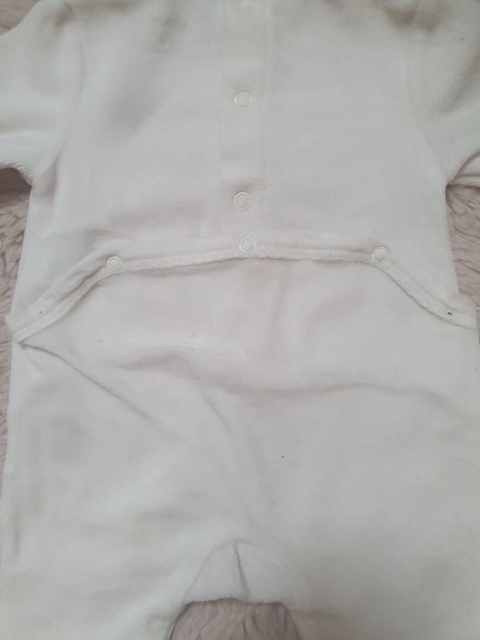 Pyjama mixte velours 1 mois 54 cm - photo numéro 4