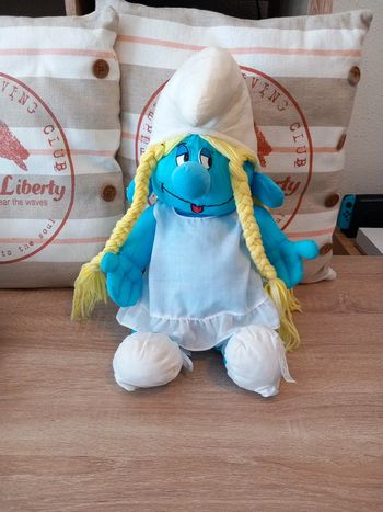 Peluche Schtroumpfette puffalump bikin 1983