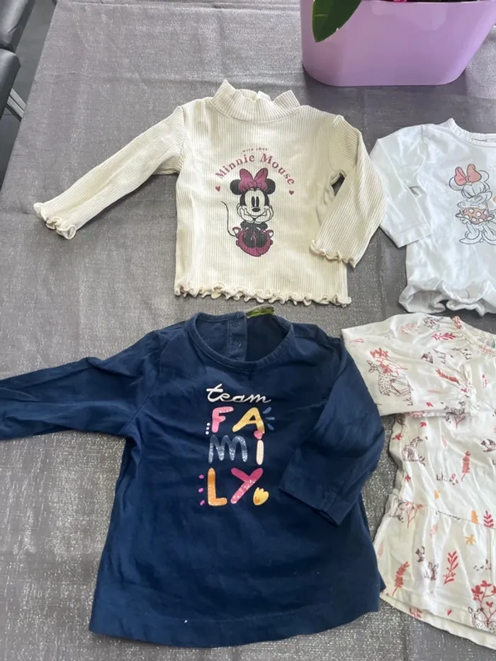 Lot t-shirt 6 mois - photo numéro 3