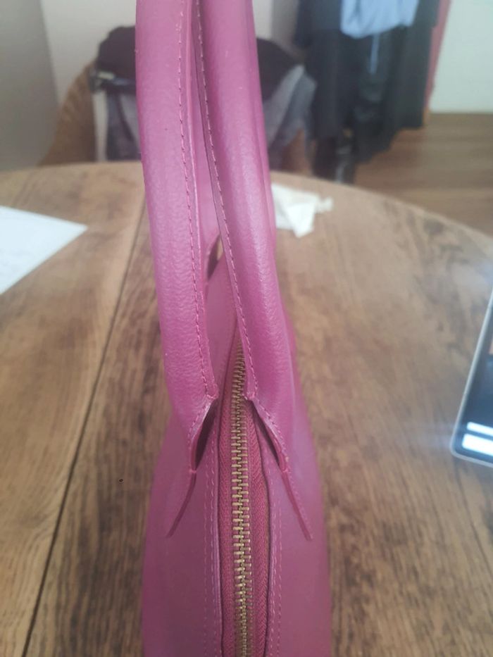Jolie sac à main No Stress en cuir Violet - photo numéro 9