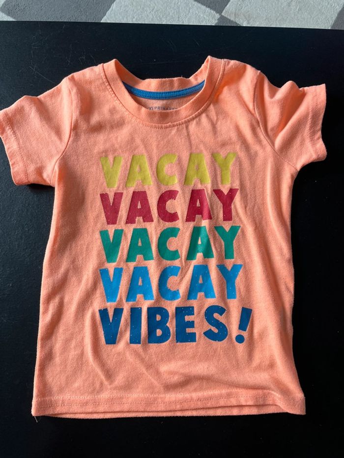 T shirt garcon orange