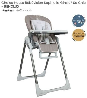 Chaise haute bébé bon état