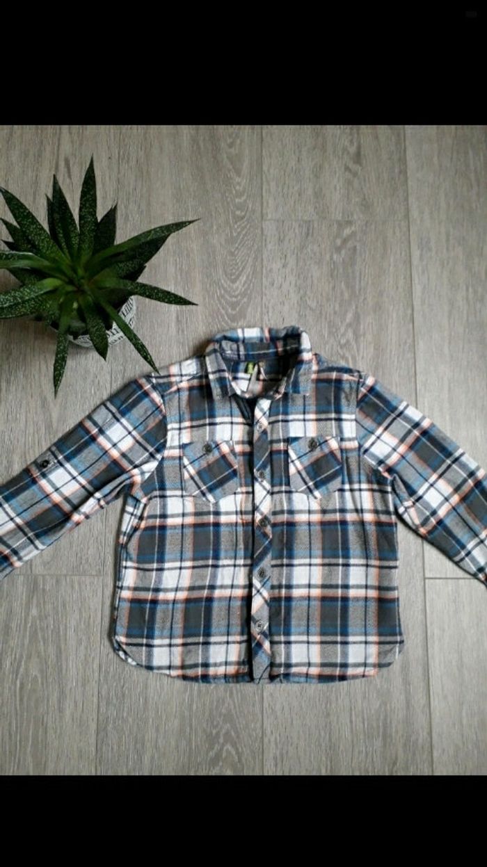 Chemise carreaux orchestra 3 ans