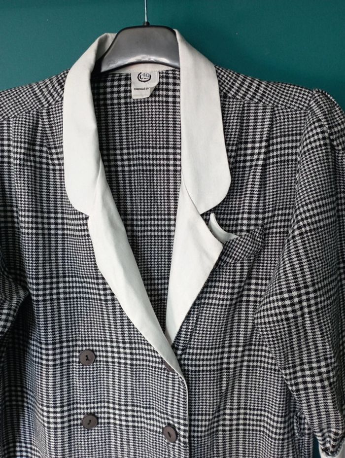 Robe portefeuille tissu chaud prince-de-Galles - photo numéro 3