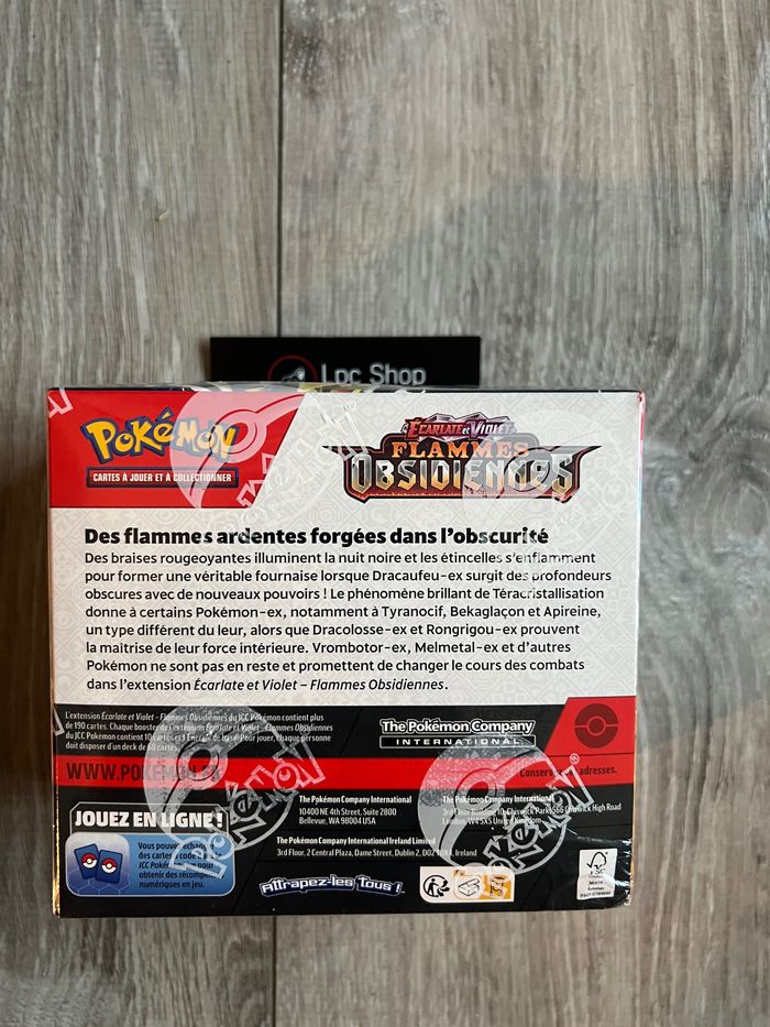POKÉMON - DISPLAY - X36 BOOSTERS -  EV3 FLAMMES OBSIDIENNES - FR - NEUF & SCELLE - photo numéro 2
