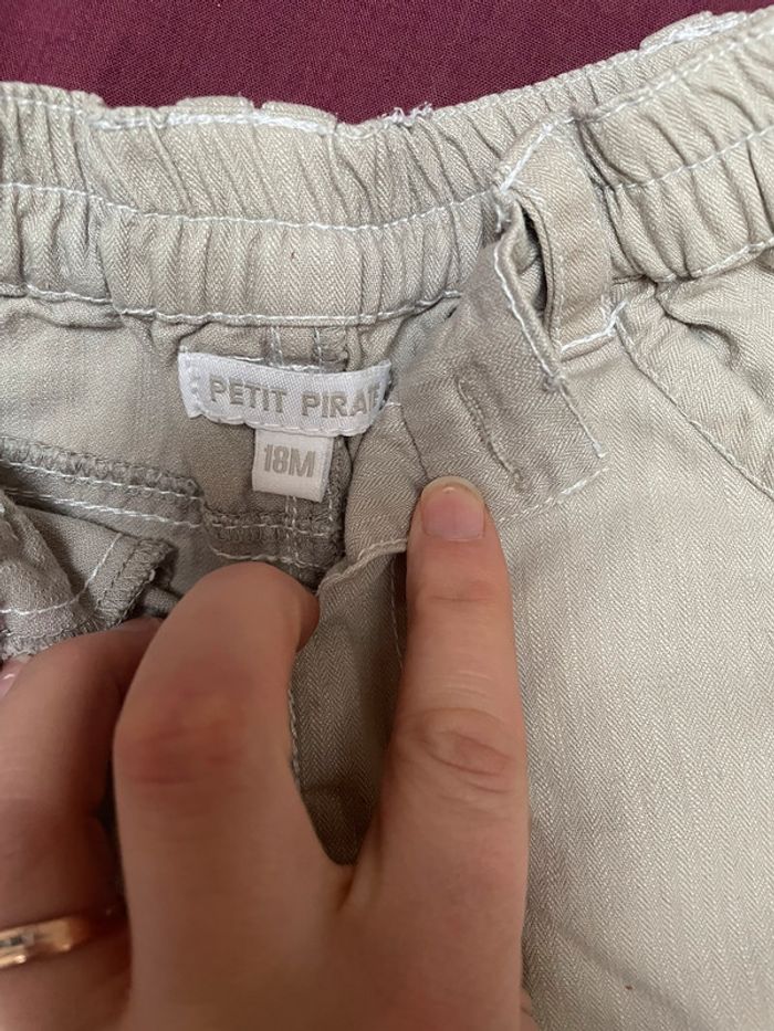 Pantalon garçon beige petit pirate 18 mois - photo numéro 4