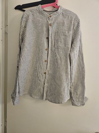 Chemise à rayures noir