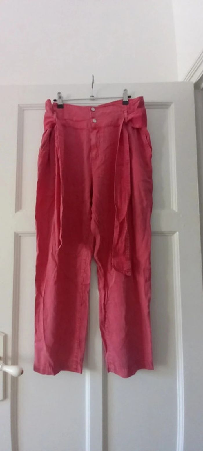 Pantalon rose ikks 44 - photo numéro 2