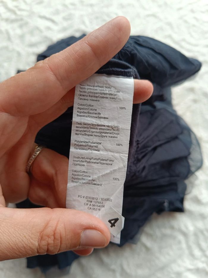 Robe de fête anniversaire mariage Noël Fille 2 ans Jolie comme un cœur tulle 3 pommes - photo numéro 11