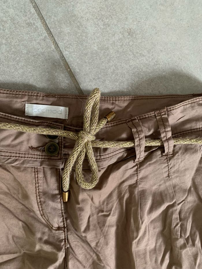 Pantalon marron et doré Promod taille 40