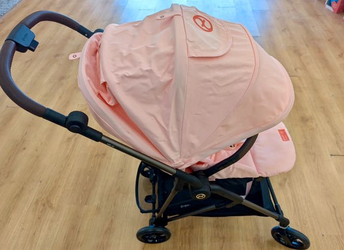 Poussette stroller melio 4 candy pink rose cybex sous carton jamais utilisé - photo numéro 2