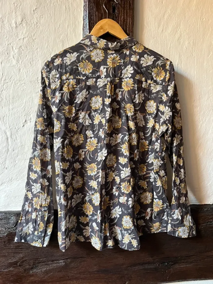 Chemise en coton à fleurs Caroll - taille 44 - Confort et élégance - photo numéro 2