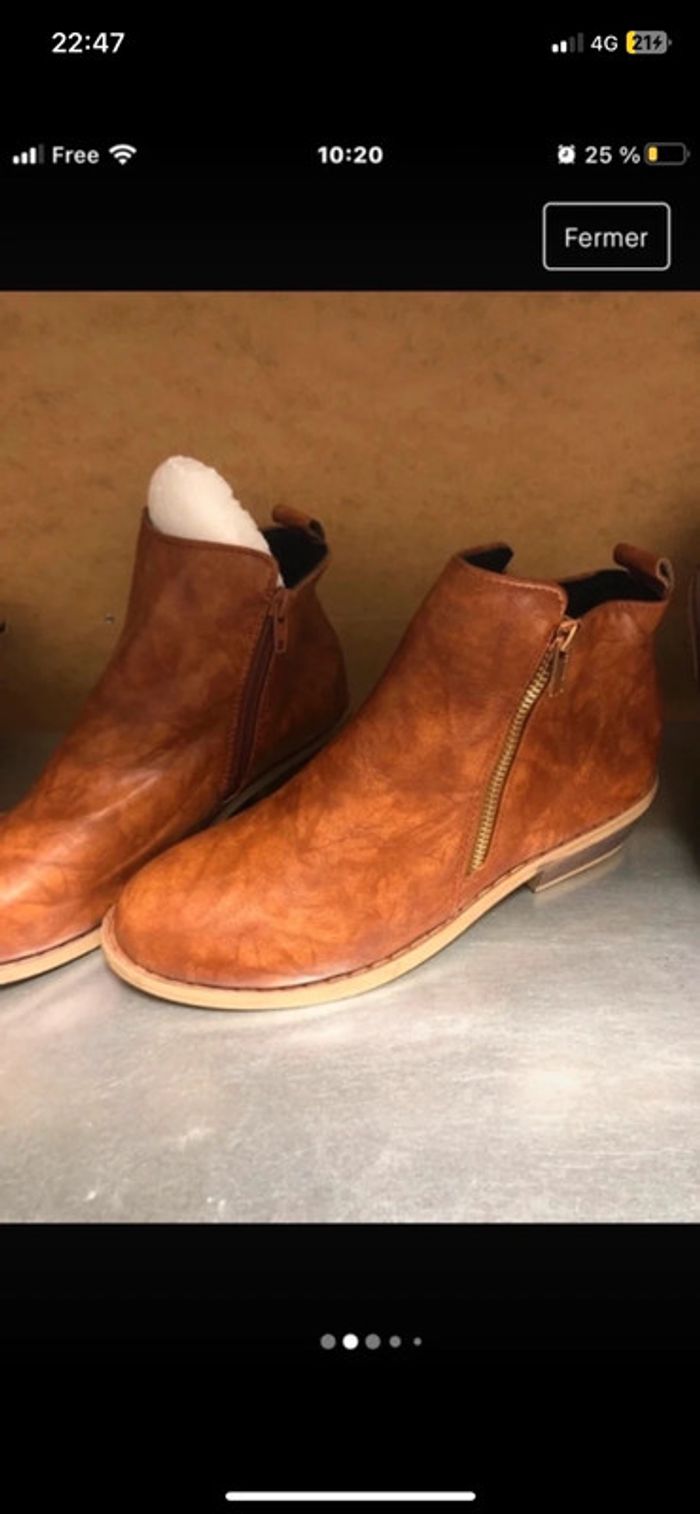 Bottines . Taille 39 - photo numéro 3