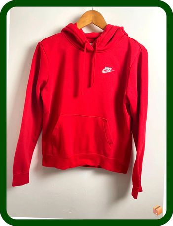 Sweat Nike Femme capuche – Taille S – Rouge vif – très bon état
