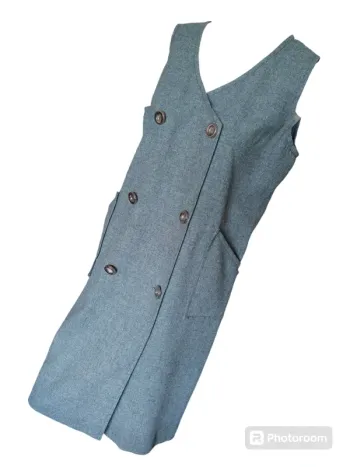 Robe dress retro vintage chic classique chasuble gris