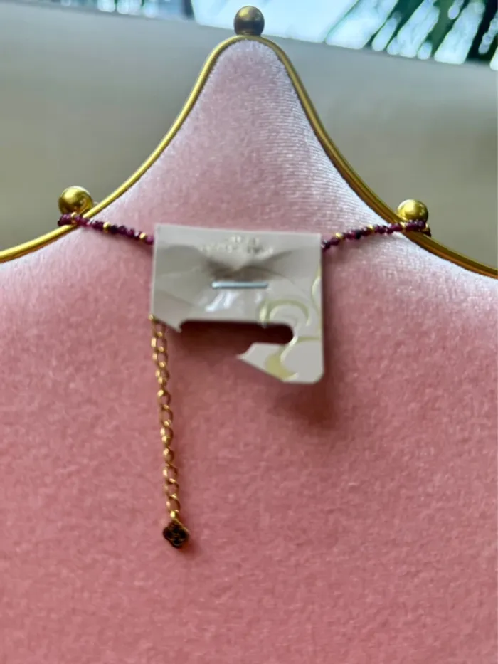 Sublime collier perles et pierres naturelles en forme de cœur habaha Paris - photo numéro 5