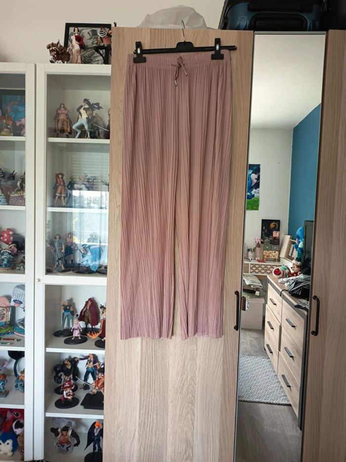 Pantalon fluide rose pâle - Taille L/XL - photo numéro 2