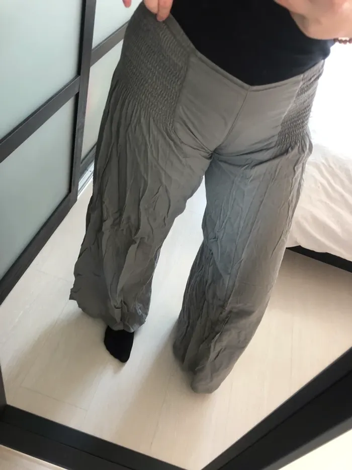 pantalon jambes larges S/M