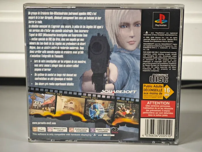 Jeu PS1 Parasite Eve II / 2 Discs/ Boîte / Notice / Pal FR - photo numéro 2