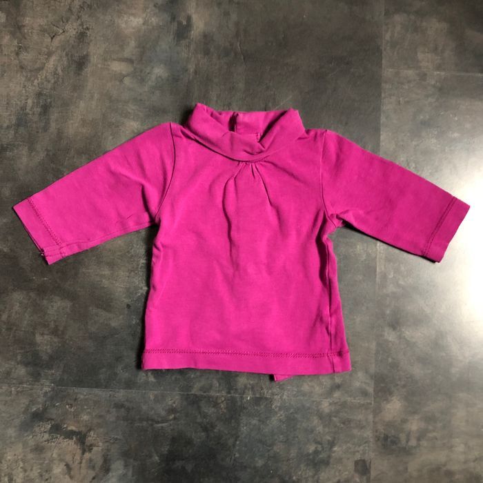 Sous pull fuschia 1 mois kiabi