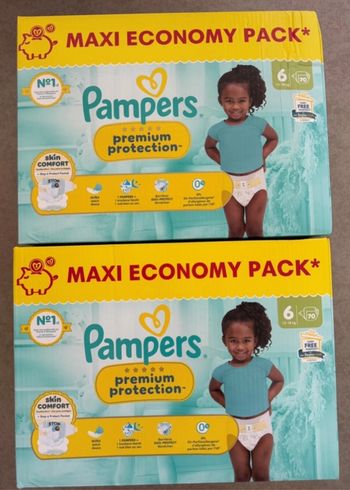 140 couches taille 6 Pampers premium protection
