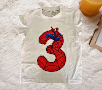 T-shirt anniversaire 3 ans Spiderman