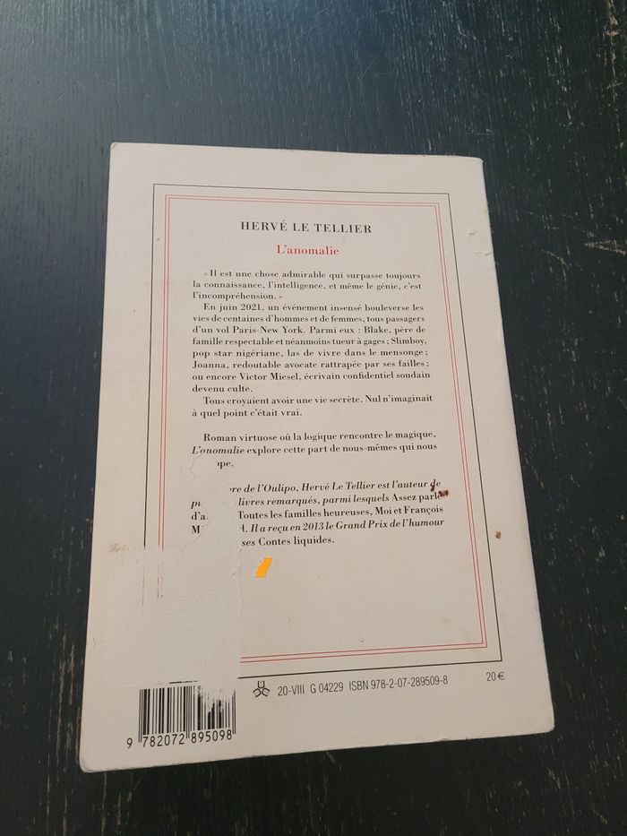 Livre d'Hervé Le Tellier - photo numéro 2